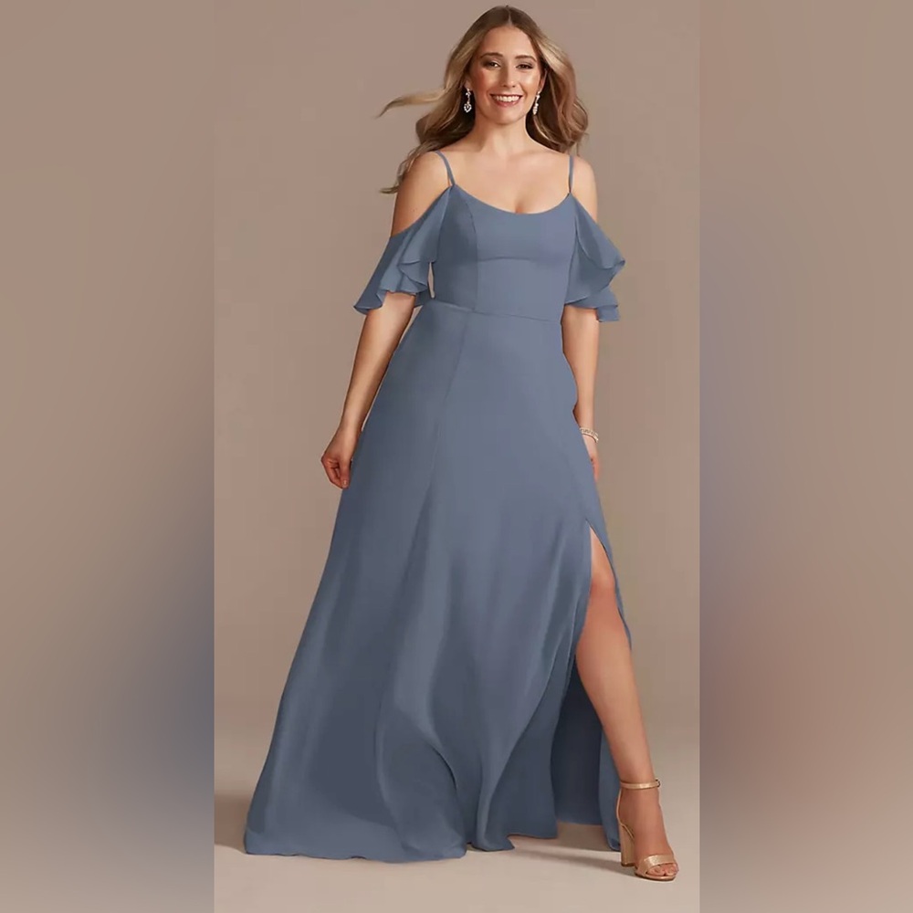 Chic Asymmetrical Blue Dress